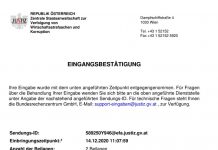 330 seitige Strafanzeige gegen die Österreichische Regierung von Sprecher einer Bürgergemeinschaft eingereicht
