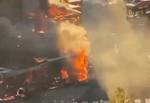 Spektakuläres Feuer in Valencia brennt mehr als 20 Busse der Verkehrsbetriebe EMT ab