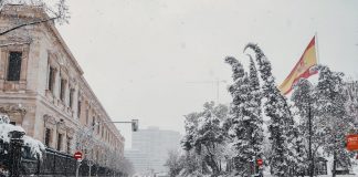 Madrid fordert die Regierung auf eine Katastrophenzone zu erklären und schätzt die Auswirkungen des Sturms Filomena auf 1.400 Millionen Euro