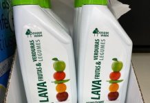 Spanische Supermarktkette Mercadona bringt ein neues Produkt zur Desinfektion von Obst und Gemüse auf den Markt