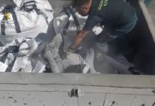 Im Hafen von Melilla wurden 41 Menschen gerettet darunter 1 Person die in einem Sack mit giftiger Flugasche aus der Verbrennungsanlage begraben war