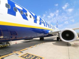 Ryanair Spanien Flug
