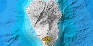 Palmas Erde bebt weiter und die Bodenverformung von Cumbre Vieja steigt