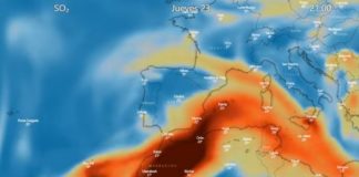 Schwefeldioxidwolke vom Vulkan Cumbre Vieja auf La Palma wird die Provinzen Alicante und Murcia erreichen