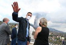 Sánchez kündigt 200 Millionen Hilfe für die vom Vulkan La Palma betroffenen Menschen an