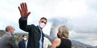 Sánchez kündigt 200 Millionen Hilfe für die vom Vulkan La Palma betroffenen Menschen an