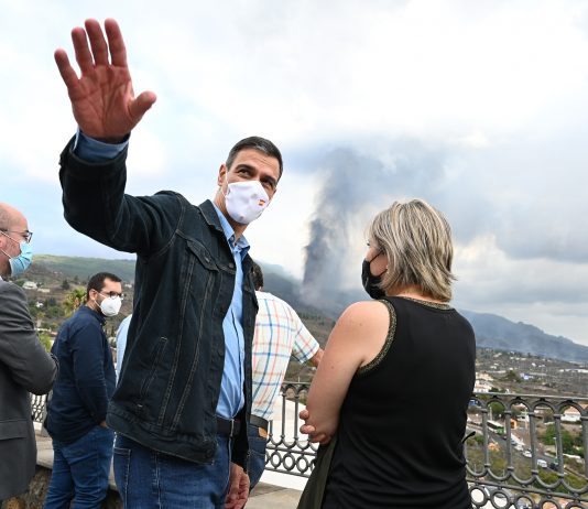 Sánchez kündigt 200 Millionen Hilfe für die vom Vulkan La Palma betroffenen Menschen an