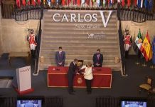 Merkel erhält den Europapreis "Carlos V" in Spanien und hält eine Rede in der spanischen Region Extremadura