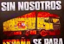 Spanien Streik Transporteure