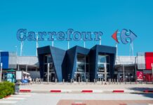 Carrefour Spanien Lebensmittel Korb