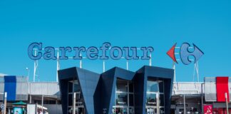 Carrefour Spanien Lebensmittel Korb