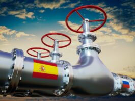 Gas Russland Spanien August 2022