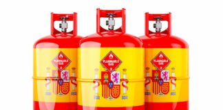 Butangasflasche Spanien