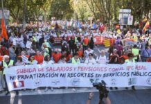 Rentner Demo Madrid