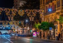 Alicante Spanien Weihnachten Beleuchtung