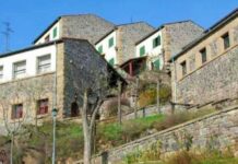 Dorf Spanien Salto de Castro