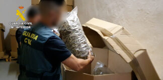 Die Guardia Civil beschlagnahmt 32 Tonnen Marihuana