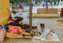 Obdachlos Spanien