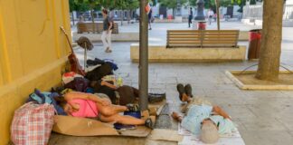 Obdachlos Spanien