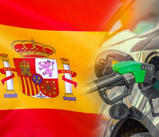Benzin und Dieselpreise Spanien Sonntag 1 Januar 2023