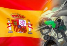 Benzin und Dieselpreise Spanien 2023 Januar
