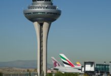 Flughafen Tower Spanien