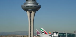 Flughafen Tower Spanien