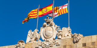 katalanische Flagge Barcelona
