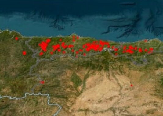 Asturien Feuer