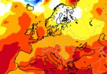 AEMET Temperaturkarte Spanien