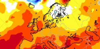 AEMET Temperaturkarte Spanien