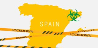 Lockdown Spanien Restaurant
