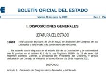BOE Spanien Kongress und Neuwahlen