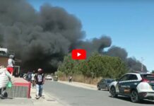 Feuer Migrantensiedlung Huelva