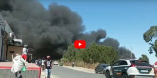 Feuer Migrantensiedlung Huelva