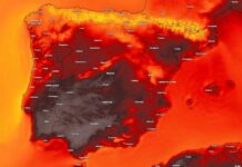 Panik Wetterkarte Spanien