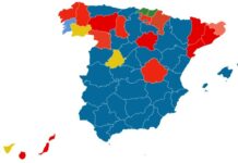 Politische Aufteilung Spanien 2023