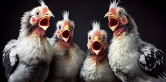 Vergewaltigtes Huhn