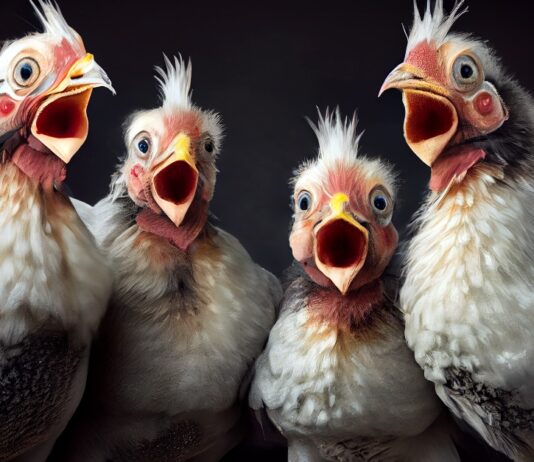 Vergewaltigtes Huhn
