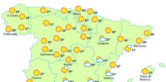 Sommerwetter Spanien Montag 10 Juli 2023