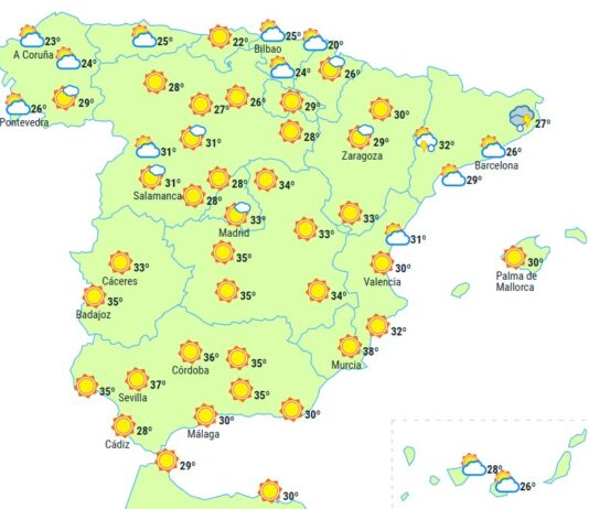Spanienwetter Dienstag 4 Juli 2023