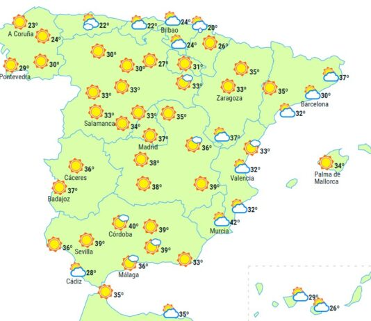 Spanienwetter Mittwoch 19 Juli 2023
