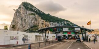 Gibraltar Grenze Spanien