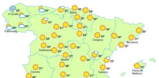 Spanienwetter Freitag 11 August 2023