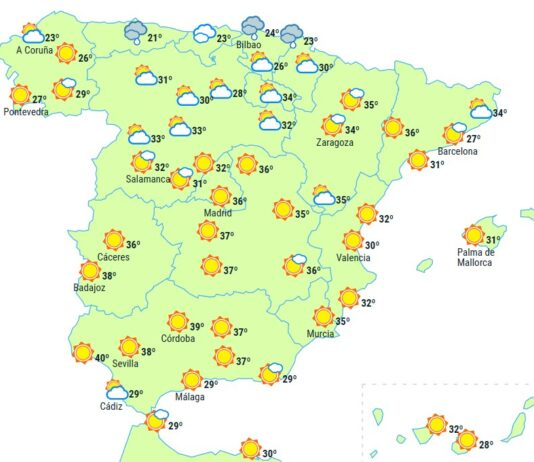 Spanienwetter Samstag 12 August 2023