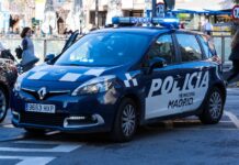 Polizei Madrid Bombendrohung