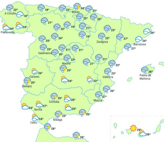 Spanienwetter Samstag 2 September 2023