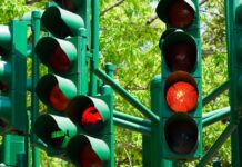 Viele Ampeln in Valencia
