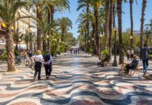 Alicante Explanada Spanien