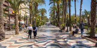 Alicante Explanada Spanien
